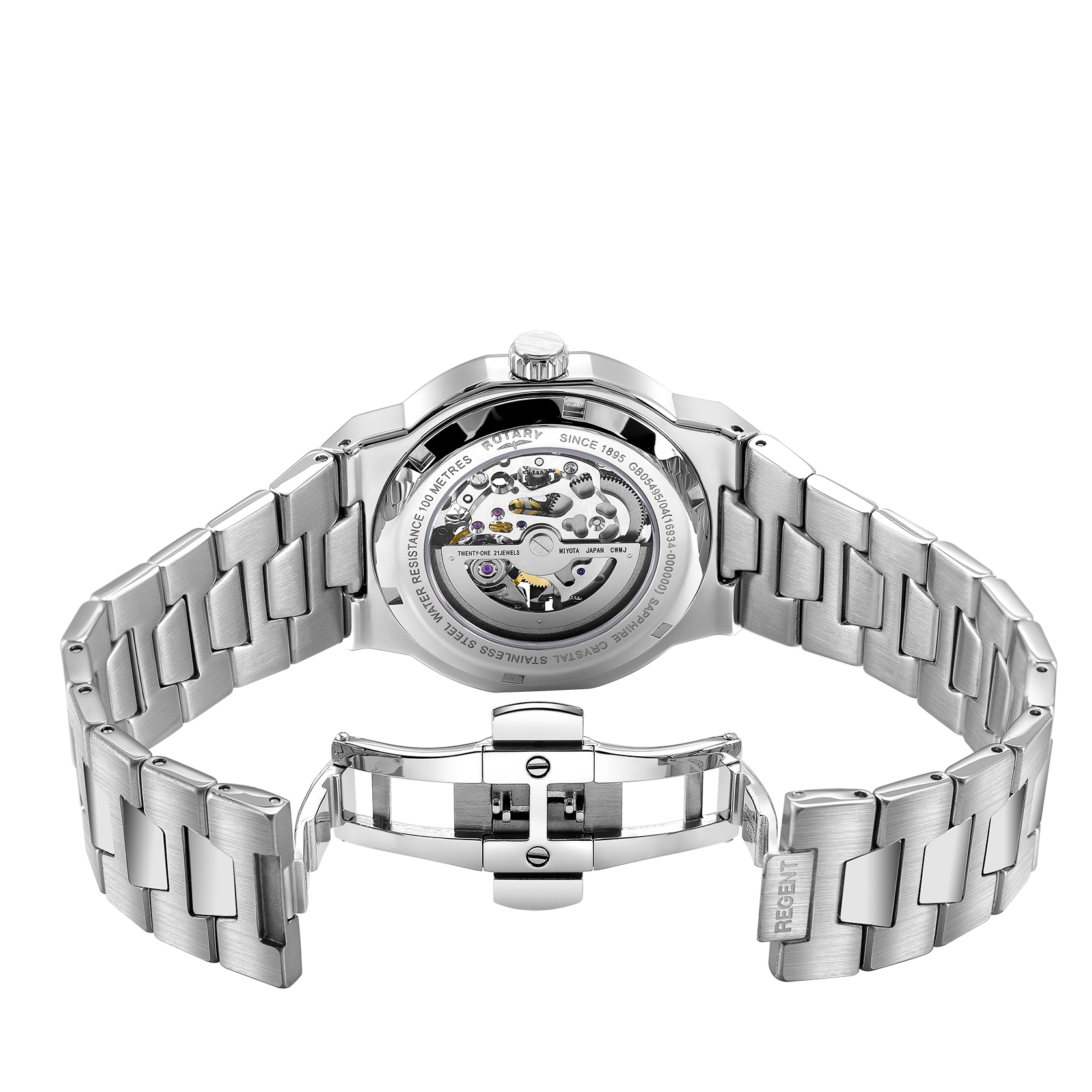 Rotary Regent Skeleton Automatic Watch - GB05495/04